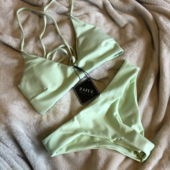 Zaful Other - NWT mint green bikini